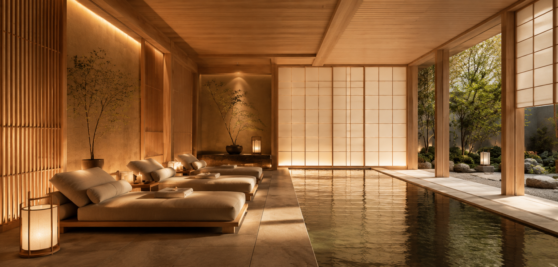 KYOTO spa interior with pool