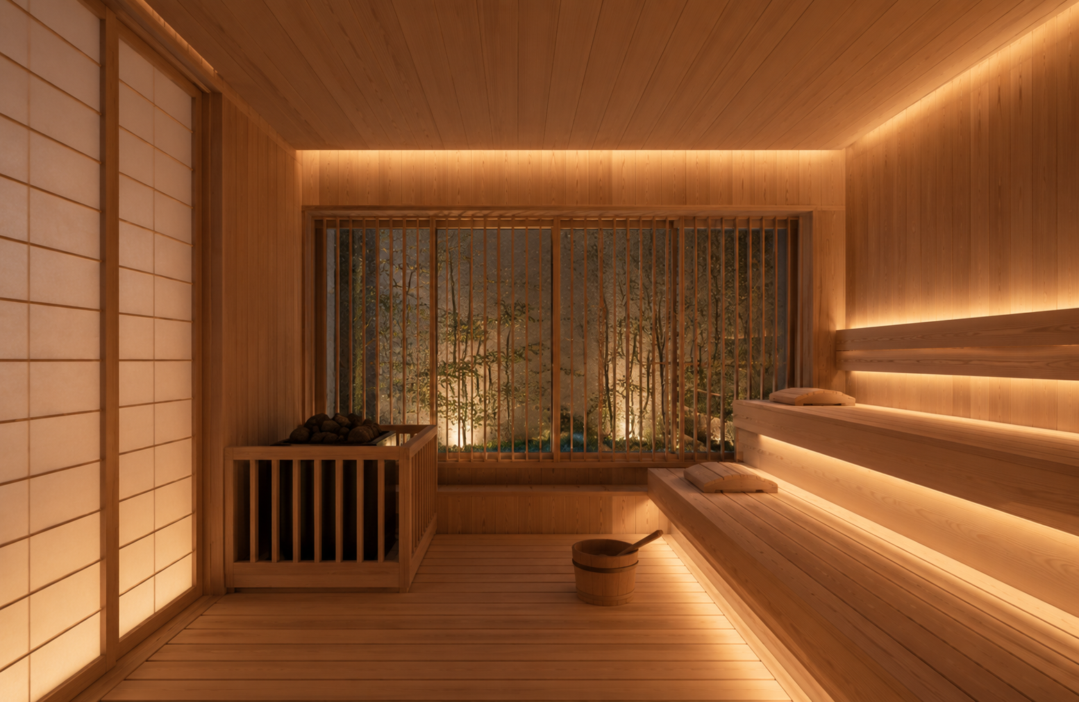 sauna room